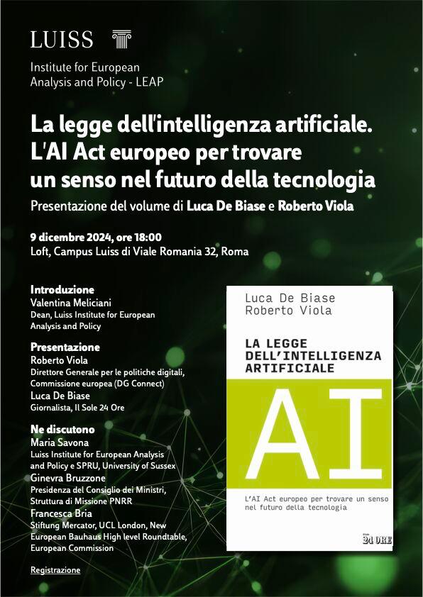 La legge dell’intelligenza artificiale. l’AI Act europeo per trovare un senso nel futuro della tecnologia